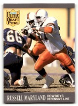 1991 Ultra #288 Russell Maryland    Dallas Cowboys Football Cards EX/NM ID:56568 - $1.67