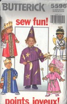 BUTTERICK PTRN 5596 SZ 1/2/3/4 TODDLER COSTUMES WIZARD ANGEL PRICESS KIN... - £2.40 GBP