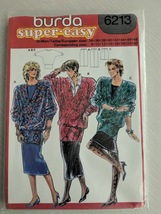 Sealed Burda 6213 Vintage Sewing Pattern Sweater Skirt - $19.99