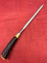 Westall Richardson Sheffield 11.5" Knife Sharpener Bakelite Faux Horn Handle - $17.33