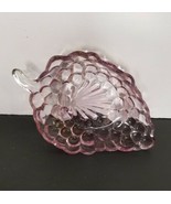 Vintage Pink Glass Grape Cluster Shaped Dish Vintage Glass Relish Dish - £7.96 GBP