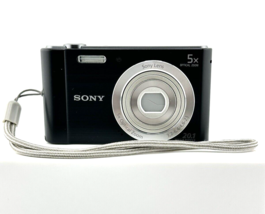 Sony CyberShot DSC W800 Digital Camera 20.1 MP 5x Zoom Black  Near MINT - £124.56 GBP
