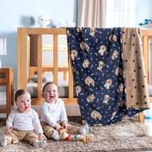 Little Dog Baby Boys Crib Reversible Blanket Very Softy And Warn - £33.49 GBP