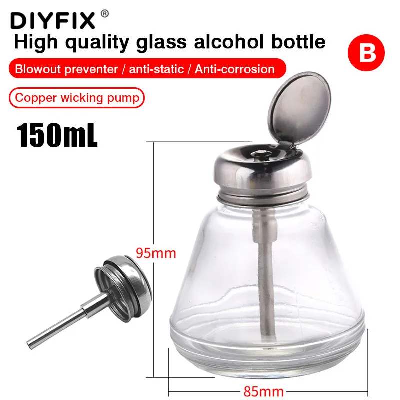 DIYFIX 150ML Press-type Gl Alcohol Bottle Anti-static Plate Washing Water Bottle - £152.12 GBP