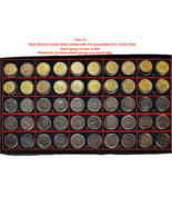 U.S. ARMY, ENLISTED, COLLAR DISKS, ASSORTED TIME PERIODS, GROUPS OF TWO,... - $20.00