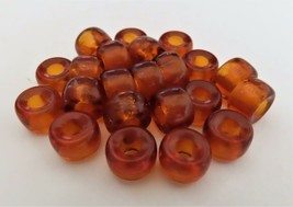 25 5 x 9 mm Czech Glass Crow Beads: Dark Topaz - $2.54