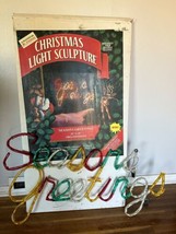 Vintage Mr Christmas Rope Light Seasons Greetings Display Multicolor 28 ... - £156.44 GBP