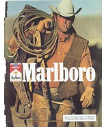 1978 Marlboro cigarettes Print Ad Cowboy Lasso Rope Hat Gloves 8.5&quot; x 11&quot; - £15.12 GBP