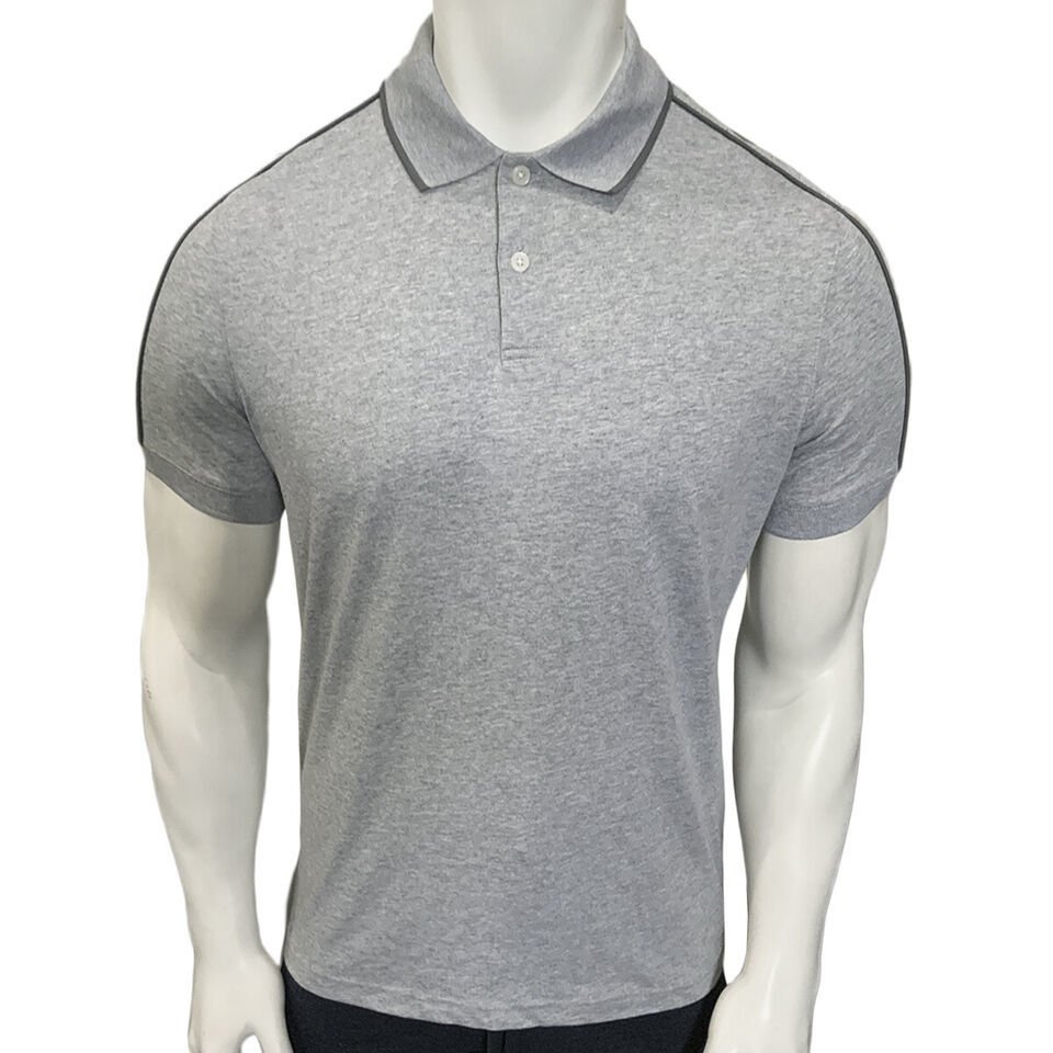 Primary image for NWT MICHAEL KORS MSRP $64.99 MEN'S LIGHT GRAY CREW NECK POLO SHIRT SIZE L