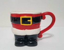 NEW Boston Warehouse Christmas Santa Claus Bottom Mug 18 OZ Stoneware - £15.94 GBP