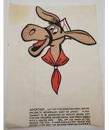 Vintage Boys Life Pedro the Donkey Mailburro Boy Scouts BSA Iron Transfe... - €17,02 EUR