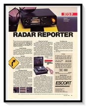 Escort Radar Detector Print Ad Vintage 1984 Technology Magazine Advertis... - £7.72 GBP