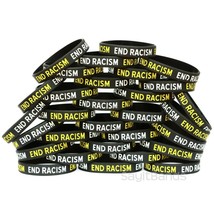 50 End Racism Wristbands - Fight Racism Silicone Bracelets Stand Up - $919.74 MXN