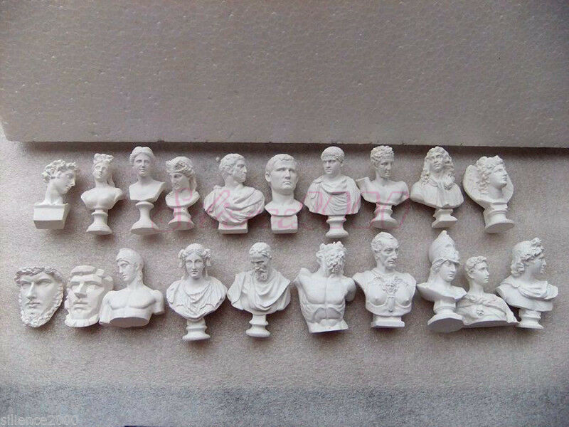 20 Pcs Art Decor Statue Sculpture Human Model Figure Greek Mythology-Multi Color