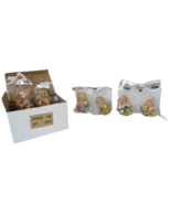 12 Resin Frig Magets Girls w/Flowers Multi Colored Individually Wrapped ... - $91.60 MXN