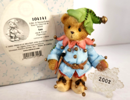 Cherished Teddies Ian Jack Frost Figurine Bear 2002 Christmas Enesco 104... - $8.99