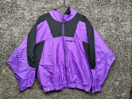 Vintage Umbro Windbreaker Jacket Men Large Purple Full Zip 90s Y2K - £27.74 GBP