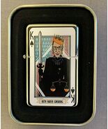 Justice Ruth Supreme Court Flip Top Oil Lighter Windproof - $20.76 CAD