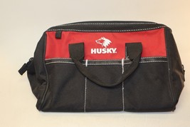 Husky 12 in. 4 Pocket Zippered Tool Bag - Wide Mouth Opening Water Resistant EUC - £11.62 GBP