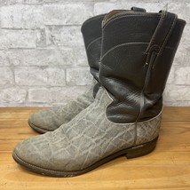 Justin’s Genuine El. Hide Roper Cowboy Boots. Size 9.5 D 3019 - £118.70 GBP
