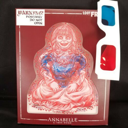 Loot Fright Crate Annabelle Comes Home Figure 3D Glasses Standee Warren NEW - $15.83