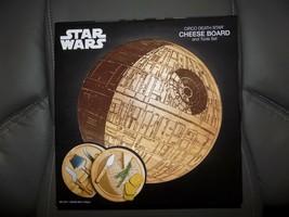 Cutting/Serving Board Circo Lucasfilm &quot;Death Star&quot; Rubberwood Round Cheese - £68.72 GBP