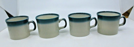 Wedgwood Blue Pacific Mug Cups Set of 4 Made in England Oven to Table Vintage (C - £45.52 GBP