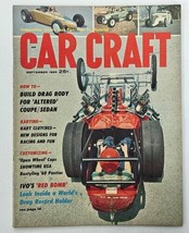 VTG Car Craft Magazine September 1960 Build Drag Body &#39;Altered&#39; Coupe No Label - £11.12 GBP