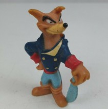 Vintage 1991 Disney Tailspin Pilot Don Carnage Fox 2&quot; Collectible Kellog&#39;s Toy - £4.57 GBP