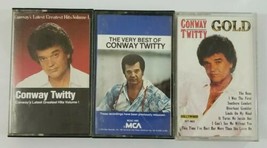 Conway Twitty Cassette Lot - Gold - Greatest Hits Vol 1 - The Very Best of  - £18.36 GBP