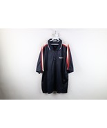 Vtg 90s Fila Mens 2XL Distressed Spell Out Half Zip Collared Tennis Polo... - $59.35