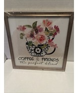 New!  Coffee &amp; Friends: The Perfect Blend Wall Art In Frame 10&quot; x 10&quot; - $14.99