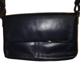 Toscano Navy Leather Shoulder Bag - £35.97 GBP