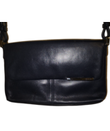 Toscano Navy Leather Shoulder Bag - £35.41 GBP
