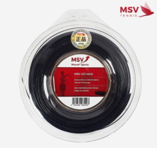 MSV Go Max 1.20mm/1.25mm 200m Tennis String Racquet Racket String Black NWT - $131.97