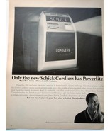Schick Cordless Powerlite Print Advertisement Art 1965 - €6,04 EUR