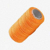 Orange LeatherCraft Waxed Thread - 55 Yards of Durable Polyester Cord for Sewing - £14.81 GBP