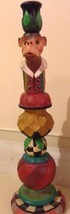 House Of Hatten Whimsical Monkey Candle Holder Figurine Peggy Fairfax Herrick - £45.54 GBP