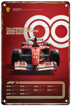 F1 2000s World Champ Grand Prix racing metal wall poster decor Tin Sign man cave - £14.90 GBP