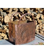 Rectangular copper bag, storage, container, vase, handmade - $185.00