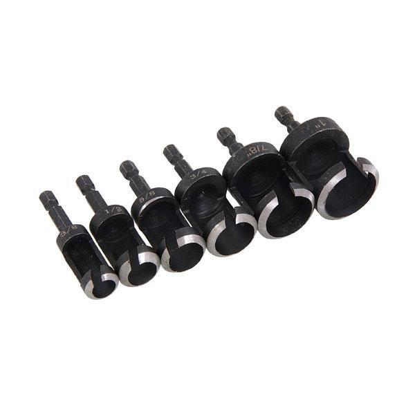 6Pc Wood Plug Hole Cutter Set Dowel Maker Cutting Tools Timber Shank Drill U25 Item image 2