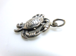 Sterling Silver Crab Charm Pendant - $13.39 CAD