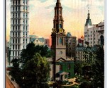 St Paul Building and Chapel New York City NY NYC DB Postcard P27 - $1.93