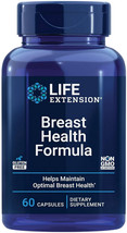 Breast Health Formula Youthful Hormone Estrogen Balance 60 Capsul Life Extension - £19.67 GBP