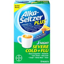 Alka- Seltzer Plus ASP SEV COLD FLU NIGHT 6S 2DZ, honey lemon, 6 Count - $16.33 CAD