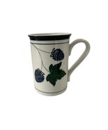 Lot of 4 DANSK Tall Mugs BERRIES Four Different Patterns Fruit - $37.43