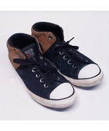 Converse Chuck Taylor All Star Mid AXEL Black w/ Brown Leather-Boys Yout... - $243.38 MXN