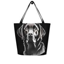 Autumn LeAnn Designs® | Large Tote Bag, Labrador Retriever Dog Black - $38.00