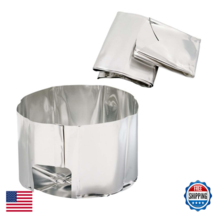MSR Heat Reflector Windscreen Liquid Fuel Stove Camping Silver One Size - $33.22