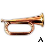 Annafi® Solid Copper &amp; Brass Bugle| Us Military Cavalry Horn | Musical - $71.96